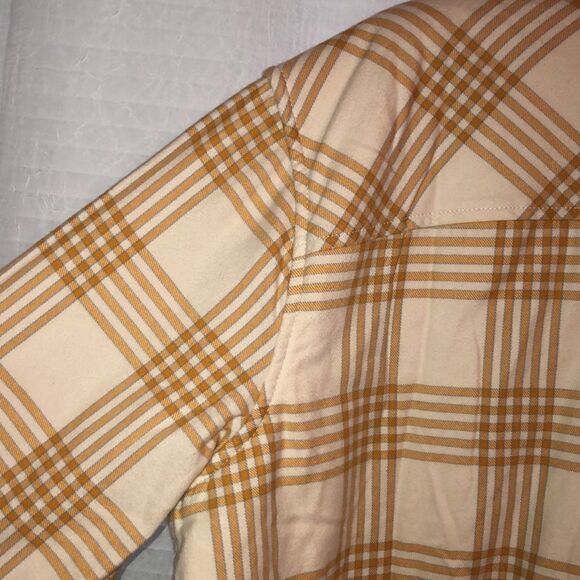 Eddie Bauer 2X Tall Cotton Flannel Plaid Sherpa Shirt Jacket Shacket - Picture 10 of 16